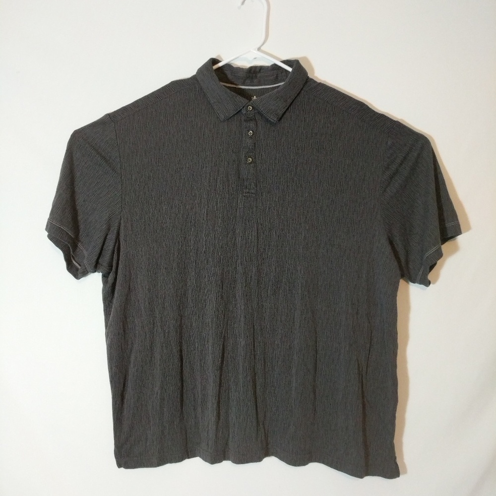 Nat Nast Mens 2XL Modal Polo Shirt EUC Charcoal